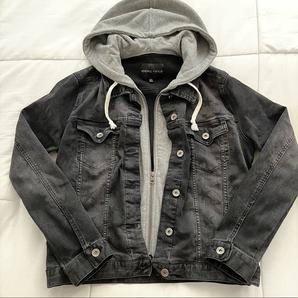 Kendall & Kylie denim jacket w/ sweater